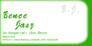 bence jasz business card