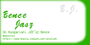 bence jasz business card